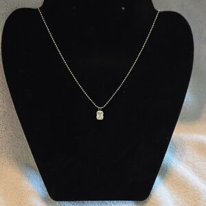 18" Elegant Silver Pendant Necklace